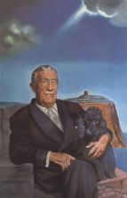 Haga click para ver la imagen ampliada 1958_05_portraif of chester dale and his dog coco 1958.jpg